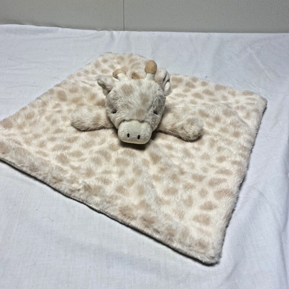 Kellytoy Giraffe Lovey 15 inch Plush Security Blanket Soft Rattle Baby Toy EUC